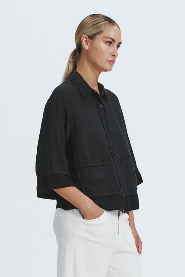 Linen Shirt-Tops-Transit-Debs Boutique